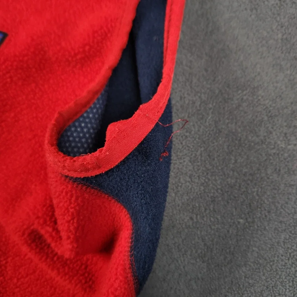 Vintage Patagonia Flyer‎ Vest Adult Large Red Navy Blue Zip Pocket 90s USA Made
